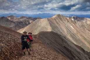 Jay and Jim on slope of Mt. Cameron-2604